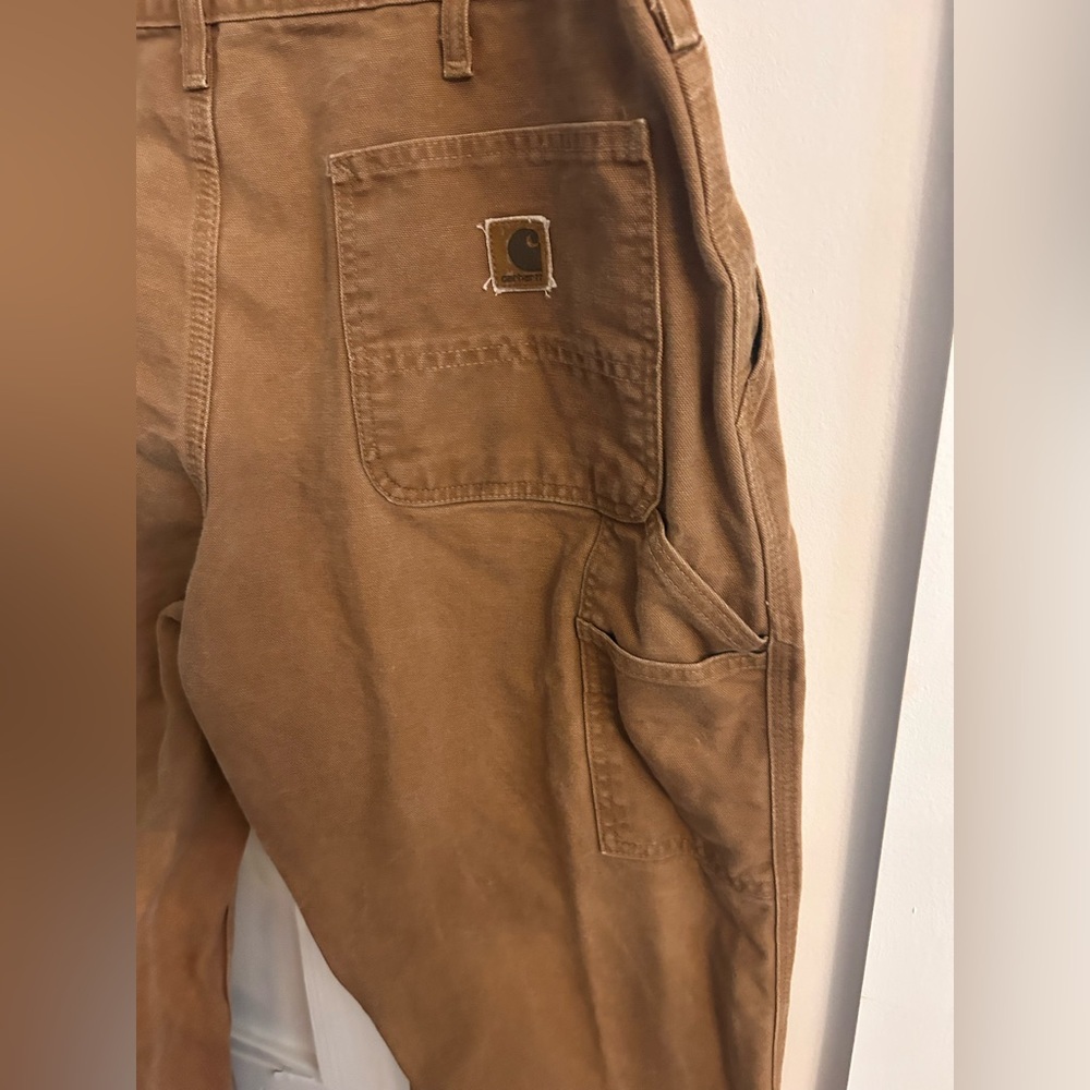 Carhartt Men's Tan Carpenter pants 2007 38x30 - Picture 5 of 7